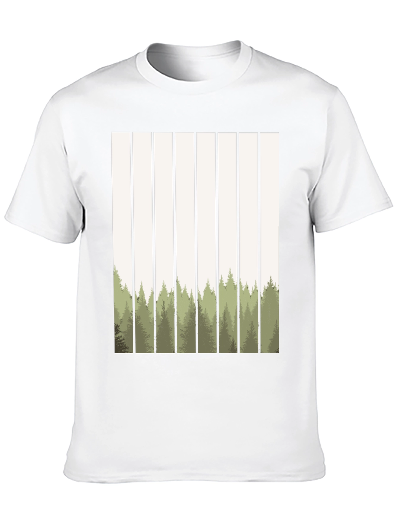 Abstract Forest Graphic Tee - Nature Inspired Style