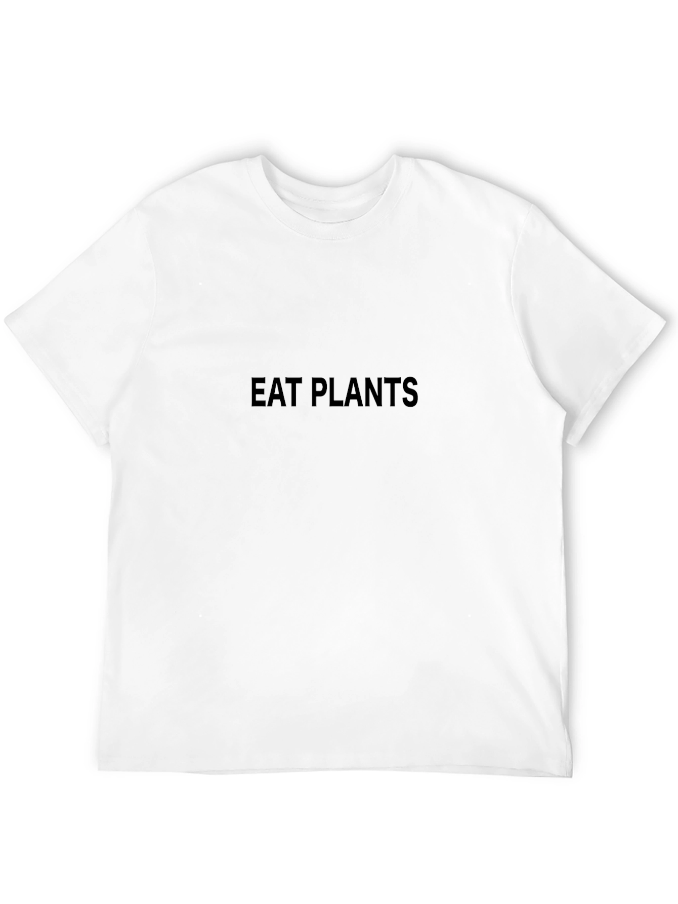Eat Plants Black T-Shirt - Vegan Statement Tee