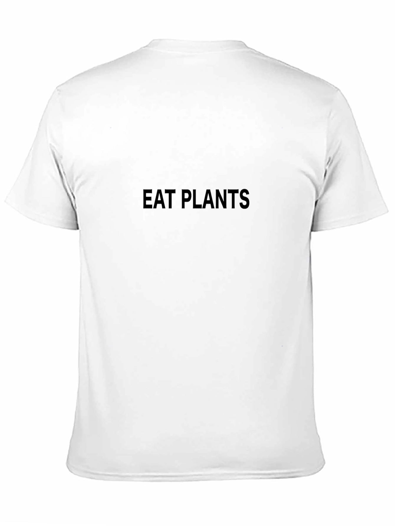 Eat Plants Black T-Shirt - Vegan Statement Tee
