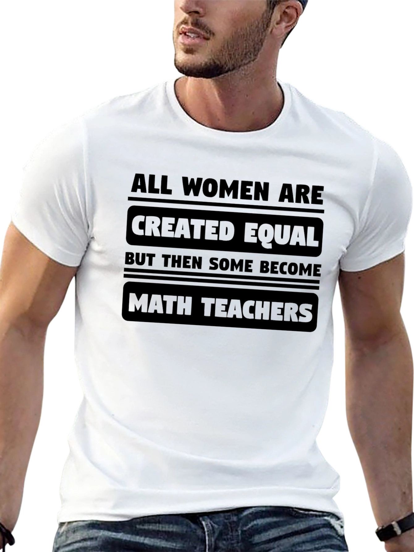 Math Teacher Womens Graphic Tee - Soft Cotton
