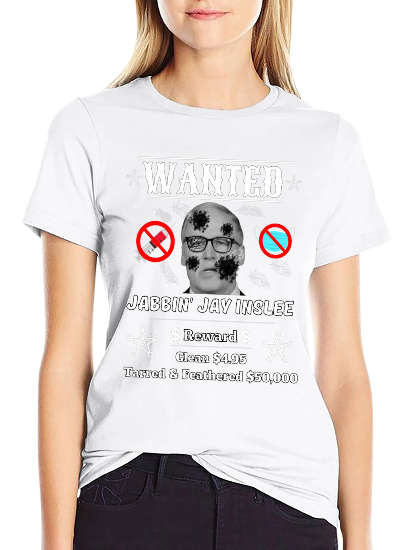 Political Satire T-Shirt - Jabbin Jay Inslee WANTED
