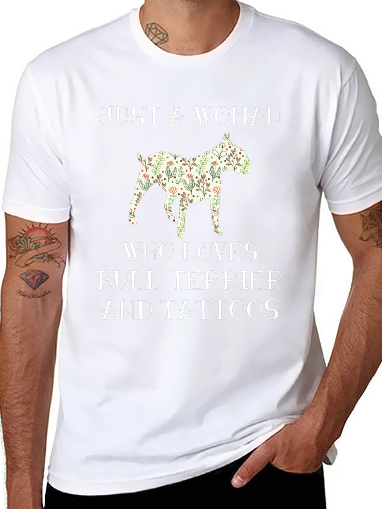 Bull Terrier & Tattoos Graphic Tee