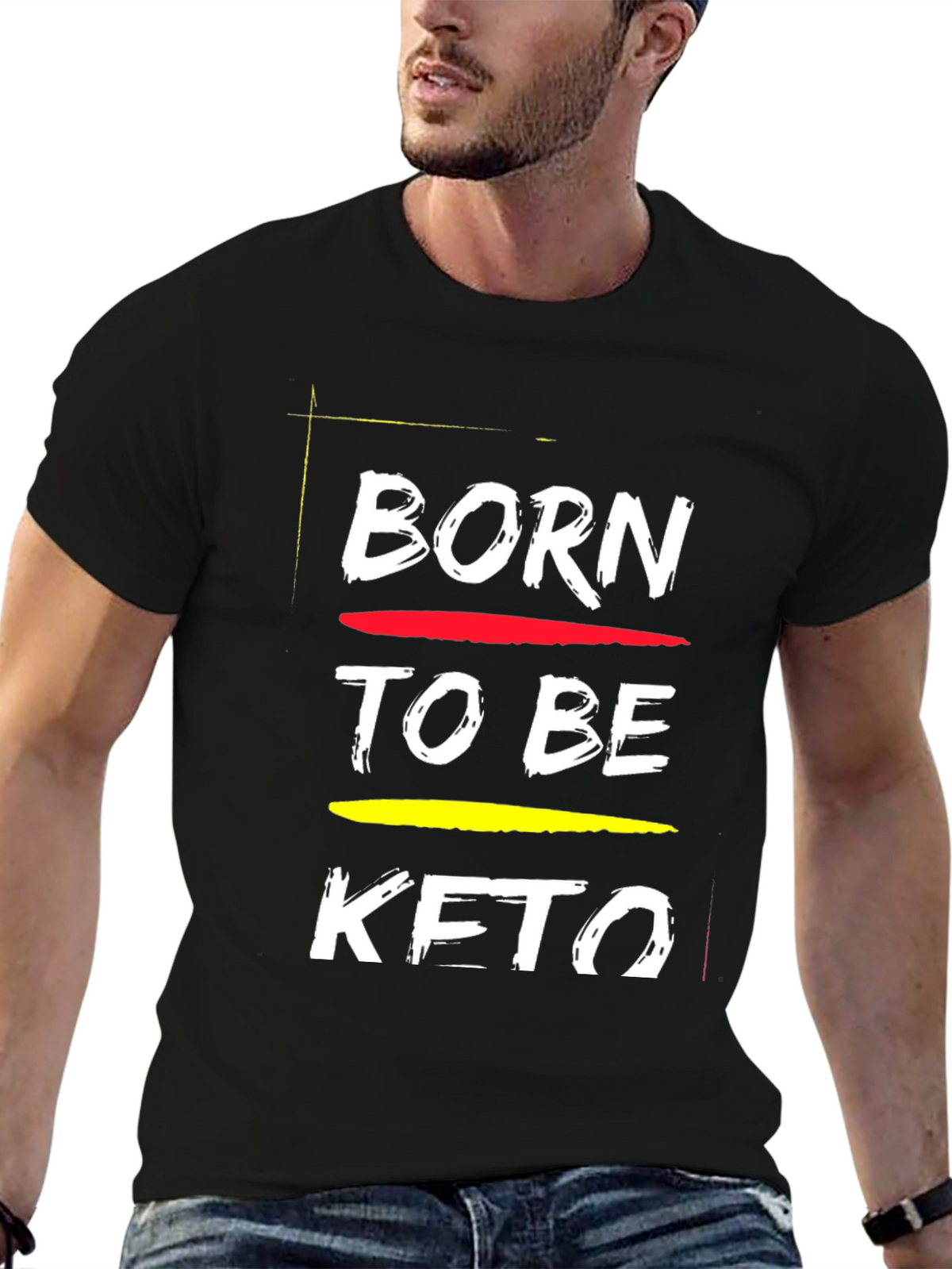 Born To Be Keto Black T-Shirt