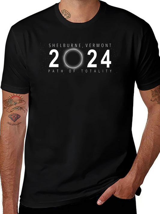 Shelburne Vermont 2024 Total Solar Eclipse T-Shirt