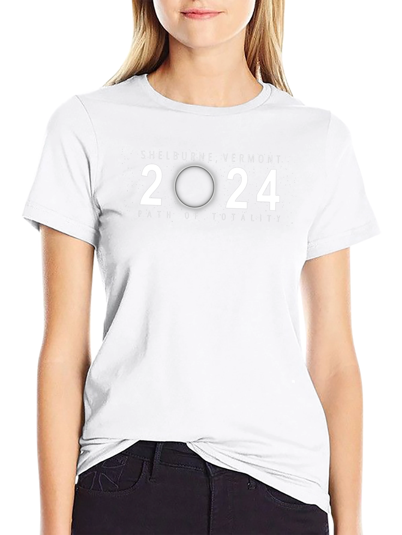Shelburne Vermont 2024 Total Solar Eclipse T-Shirt