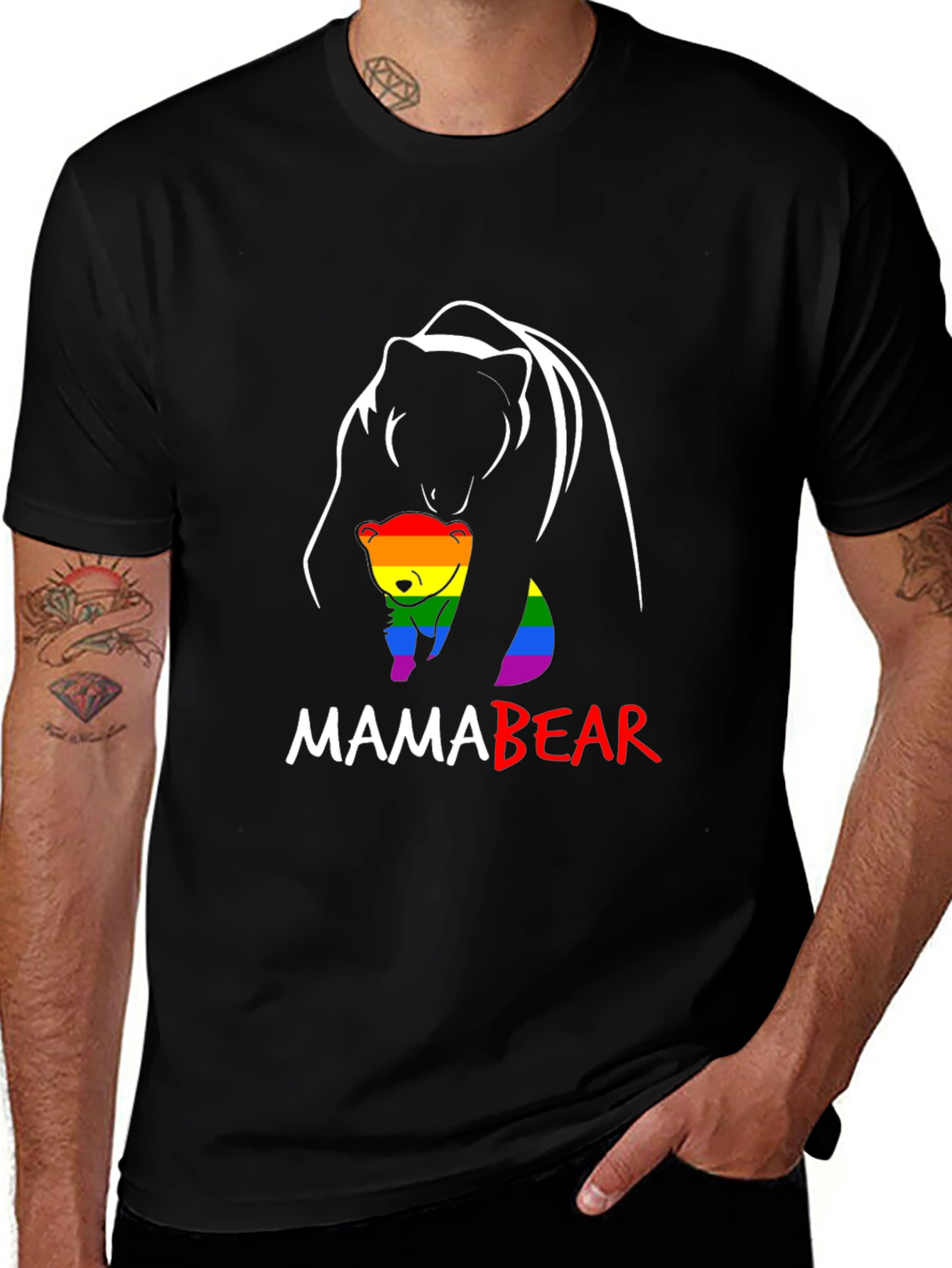 Mama Bear LGBT Pride T-Shirt