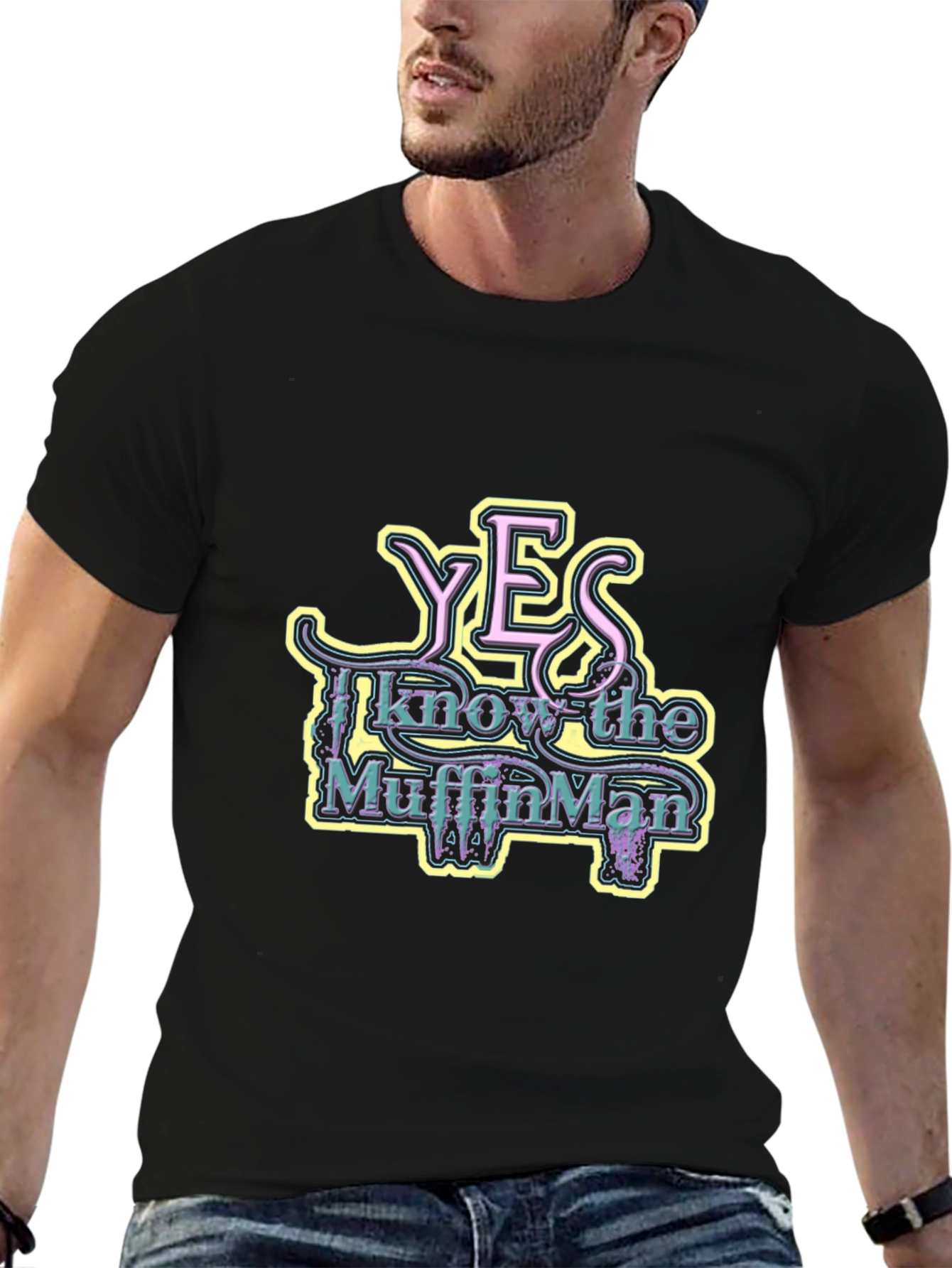 Yes I Know The Muffin Man Graphic Tee