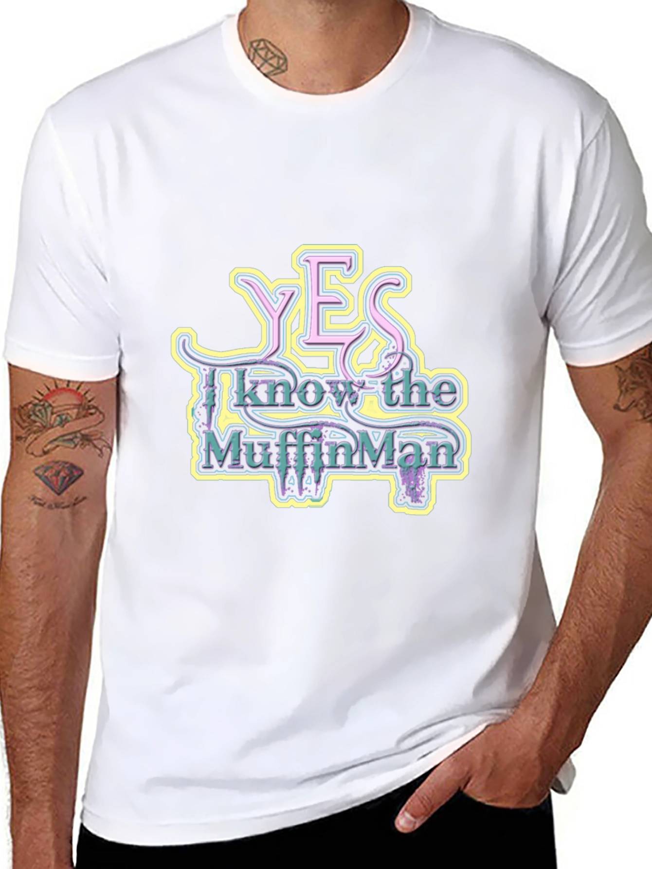 Yes I Know The Muffin Man Graphic Tee