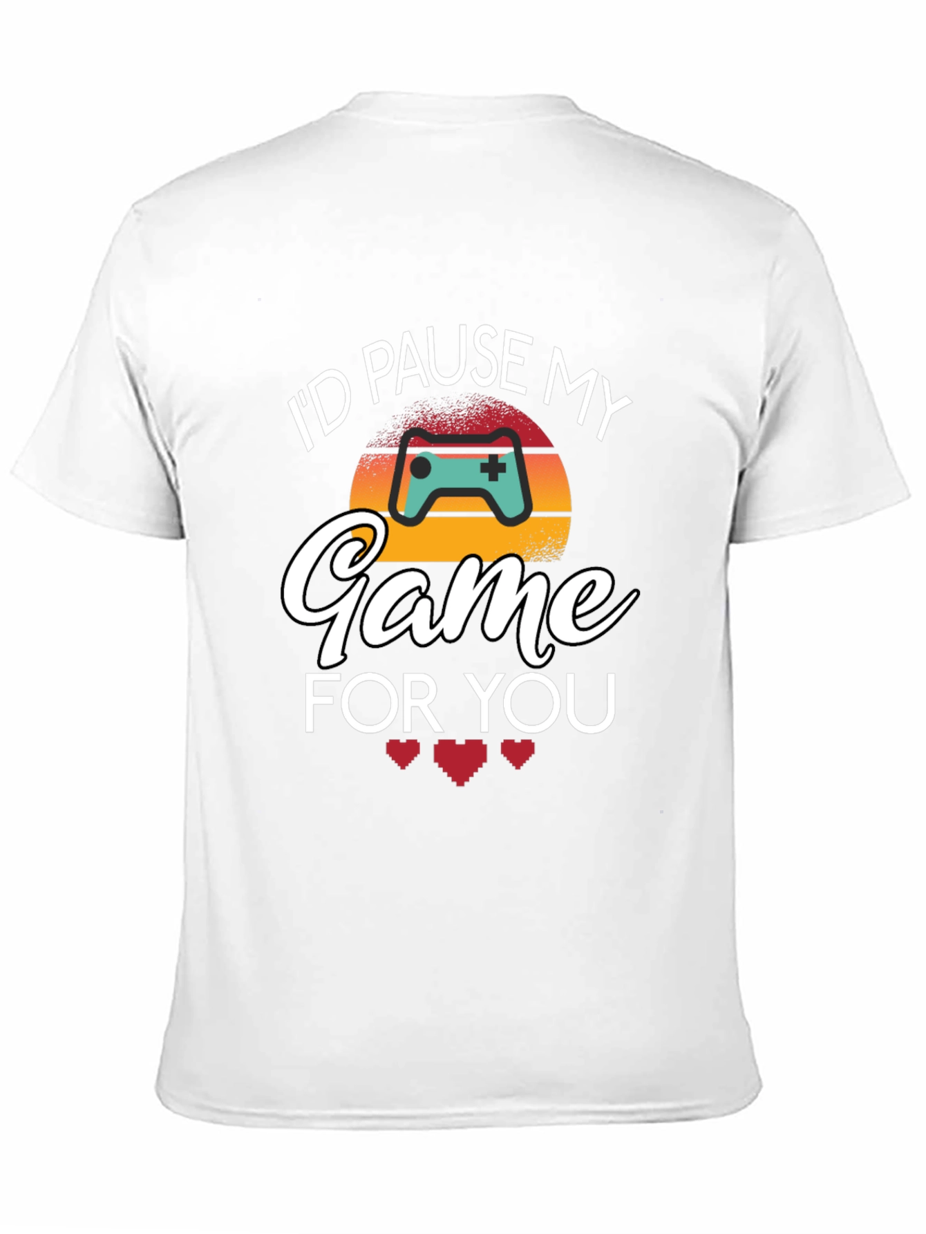 Id Pause My Game For You Black T-Shirt