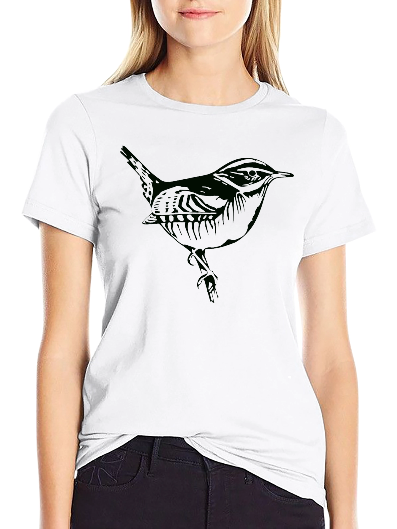 Bird Graphic Tee - Mens Black T-Shirt