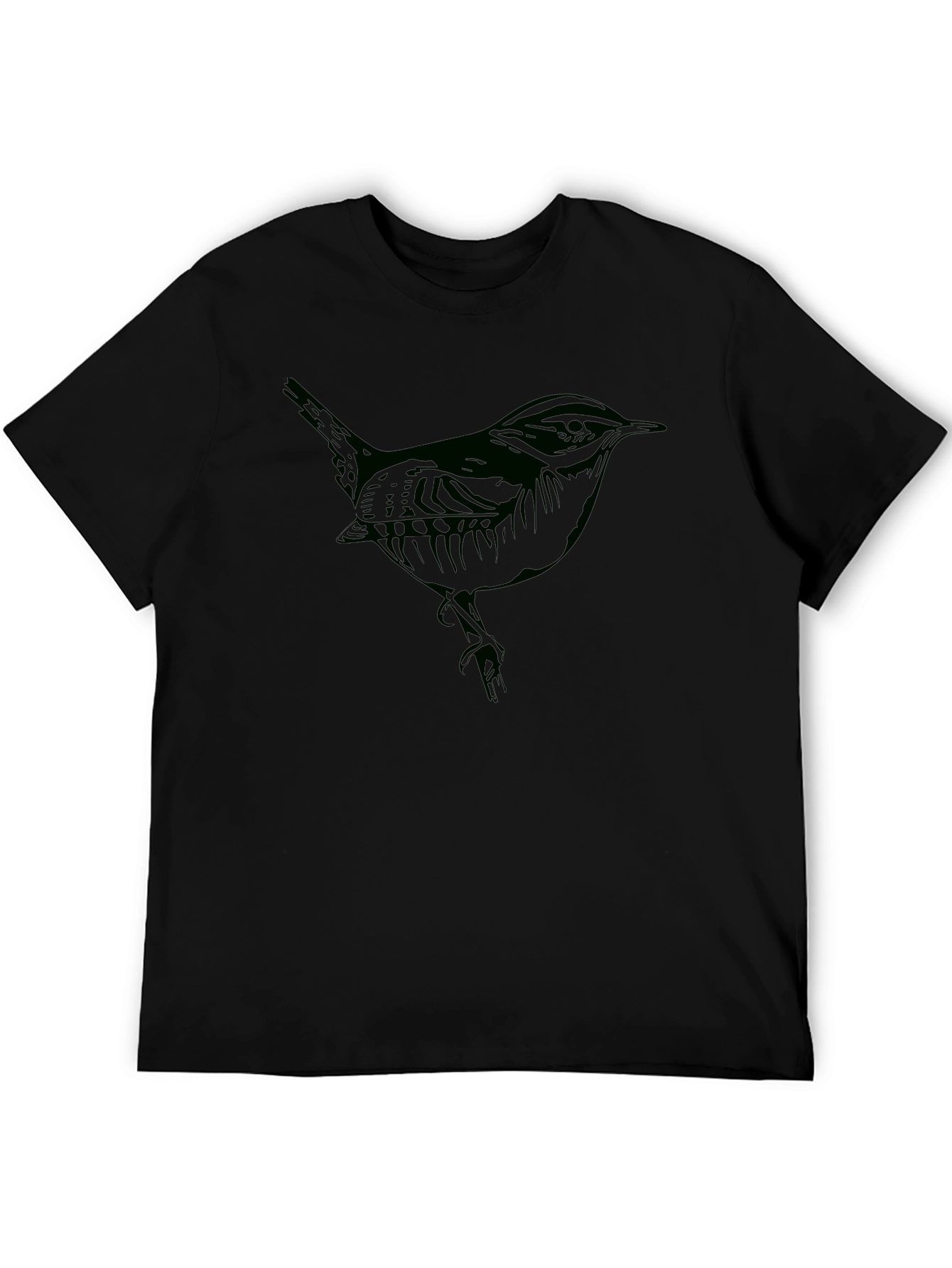 Bird Graphic Tee - Mens Black T-Shirt