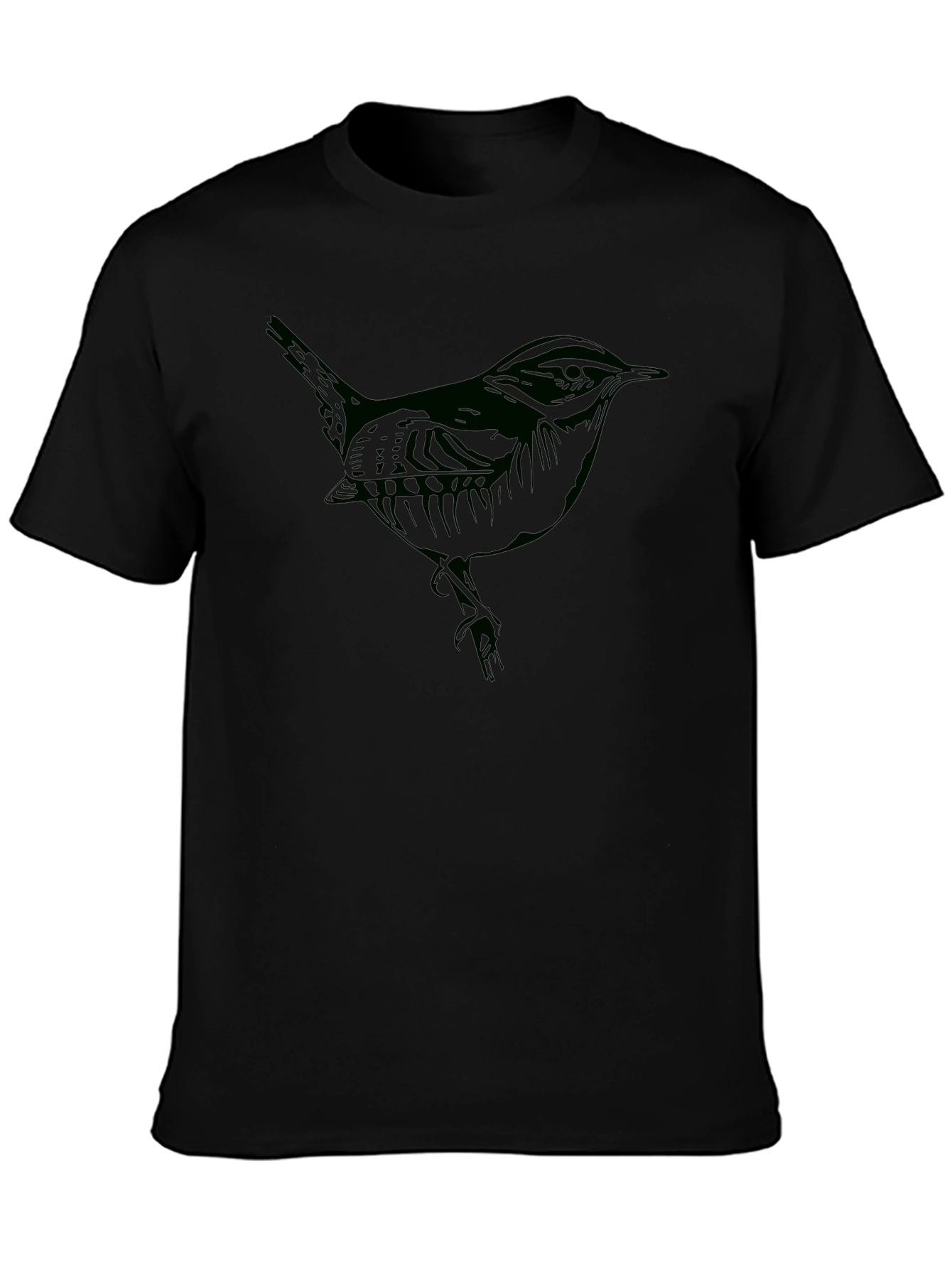 Bird Graphic Tee - Mens Black T-Shirt