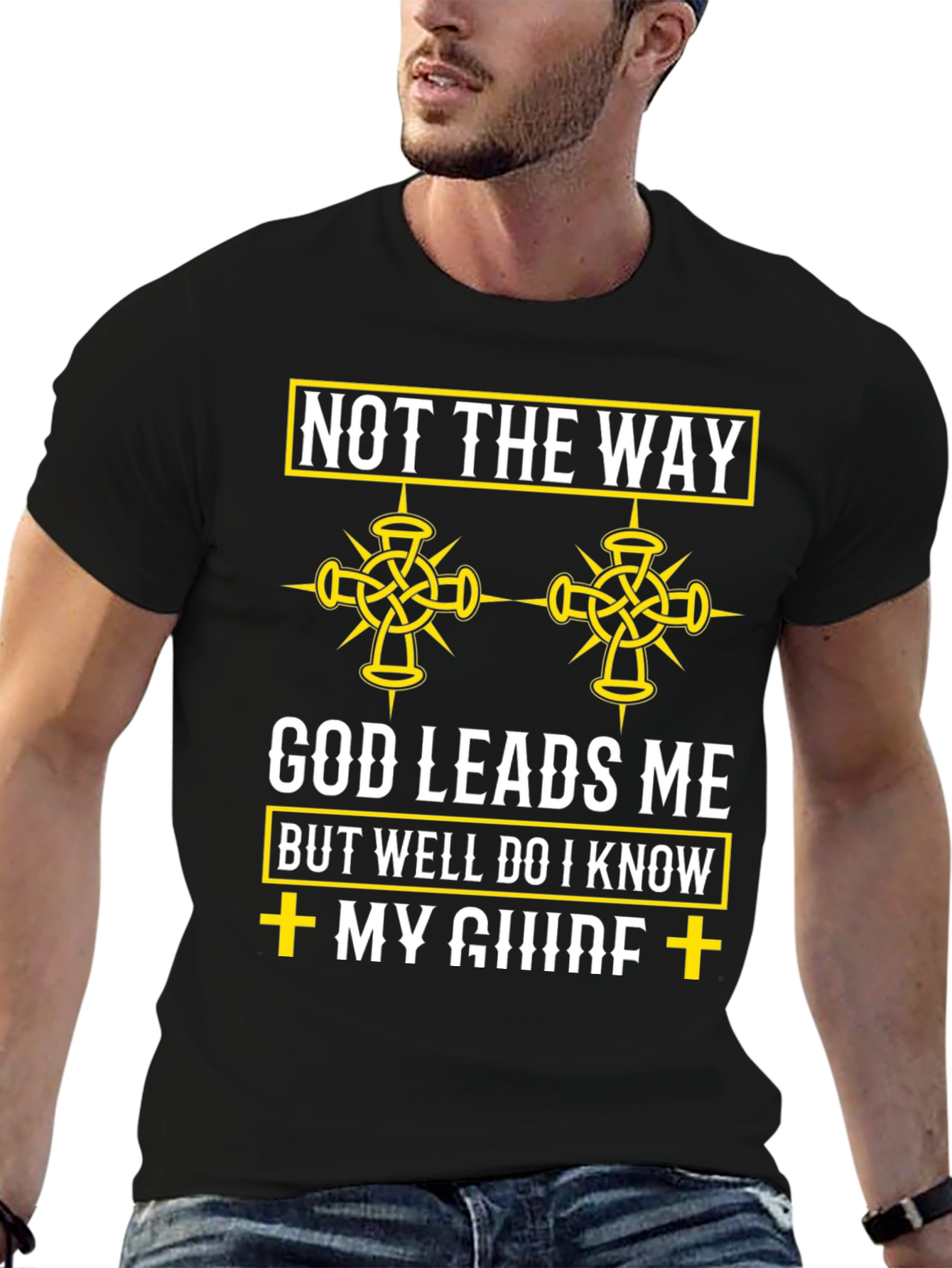 God Leads Me T-Shirt - Christian Faith Apparel
