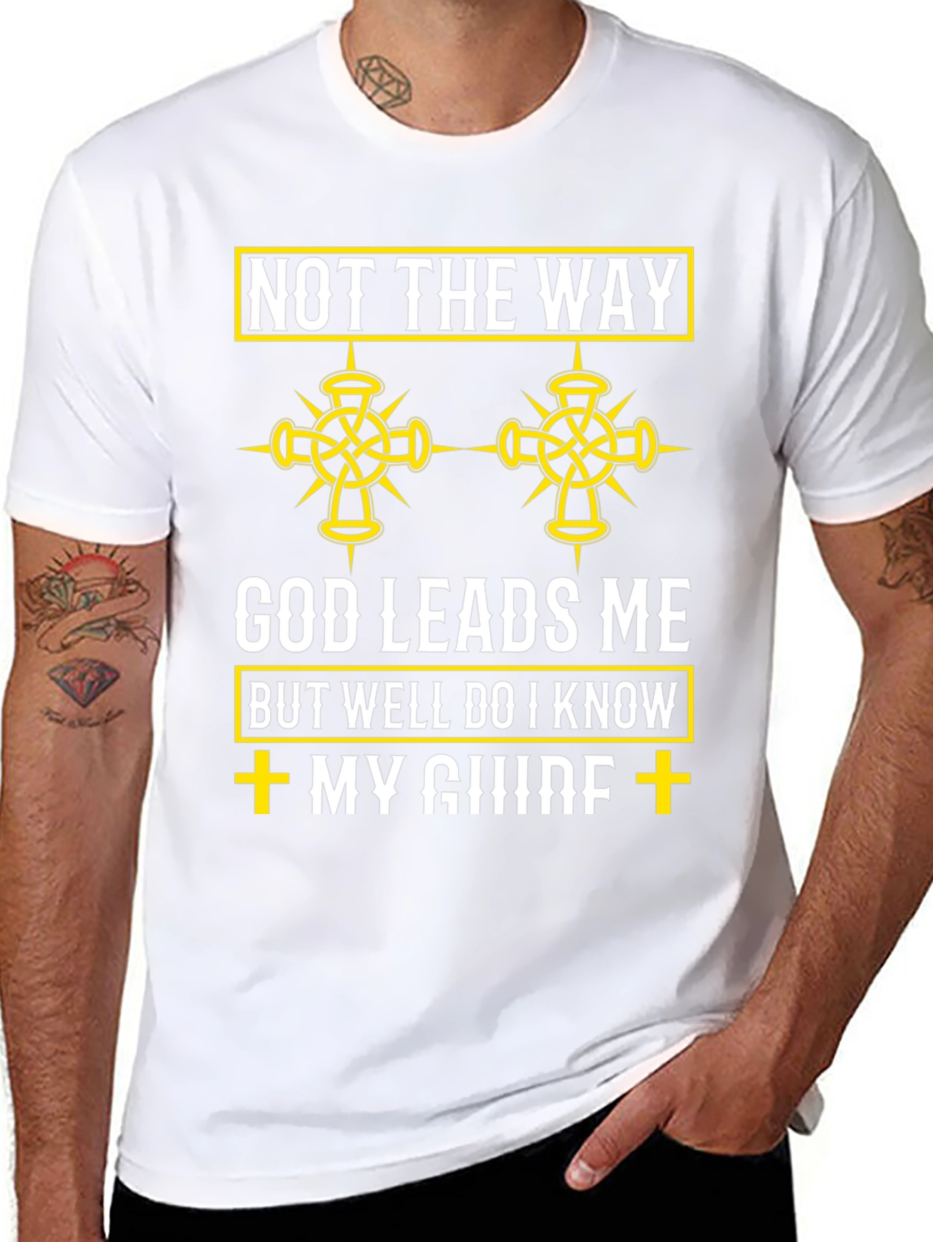 God Leads Me T-Shirt - Christian Faith Apparel