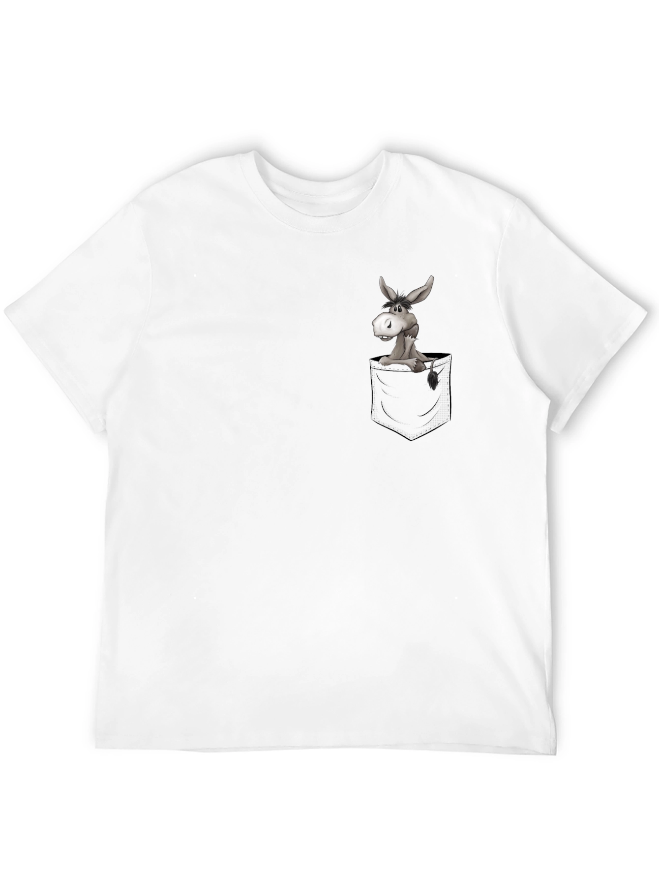 Donkey in Pocket Graphic T-Shirt - Casual & Fun