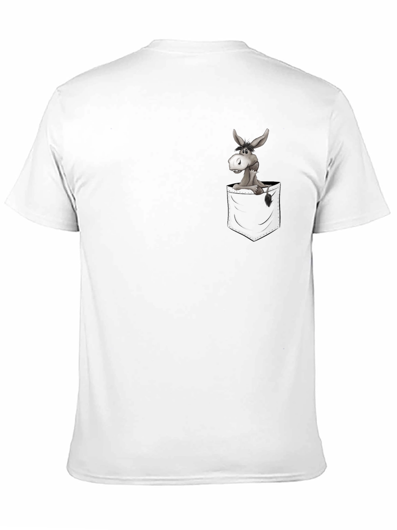 Donkey in Pocket Graphic T-Shirt - Casual & Fun