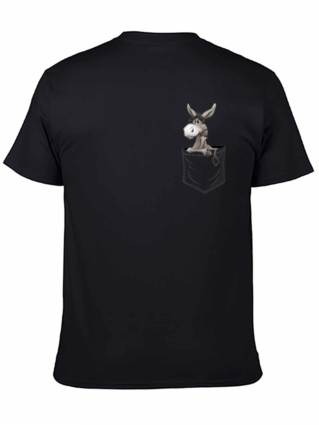 Donkey in Pocket Graphic T-Shirt - Casual & Fun