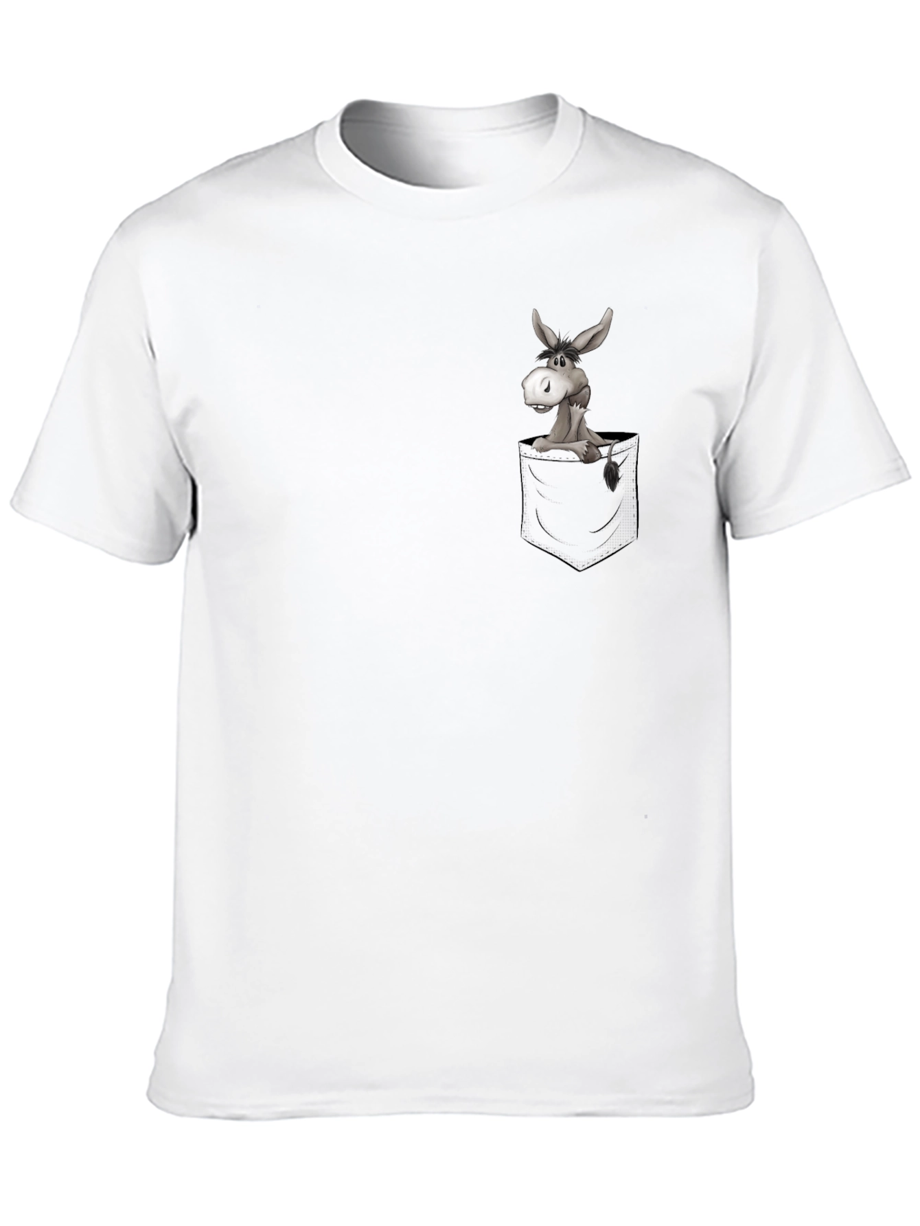 Donkey in Pocket Graphic T-Shirt - Casual & Fun
