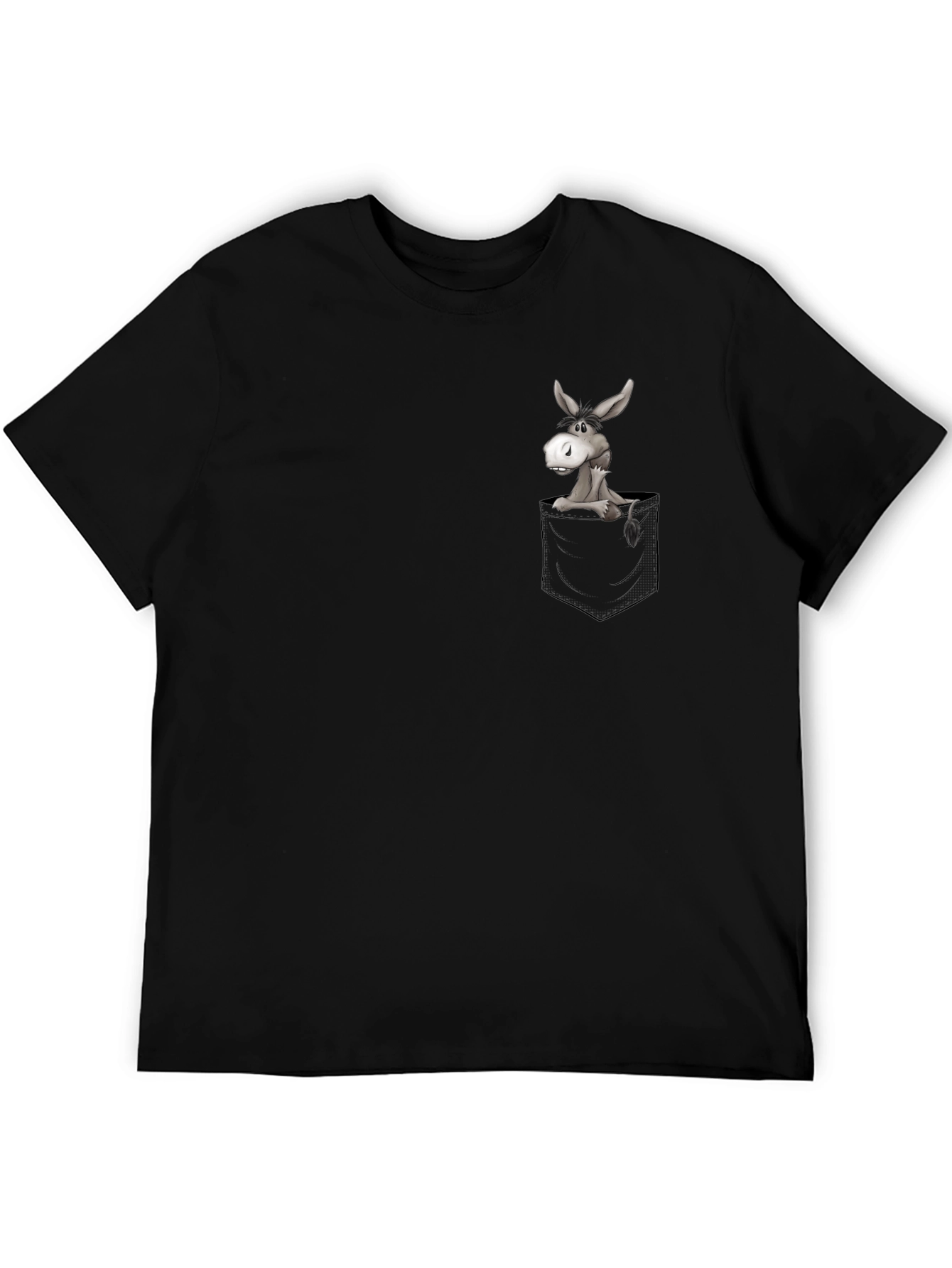 Donkey in Pocket Graphic T-Shirt - Casual & Fun