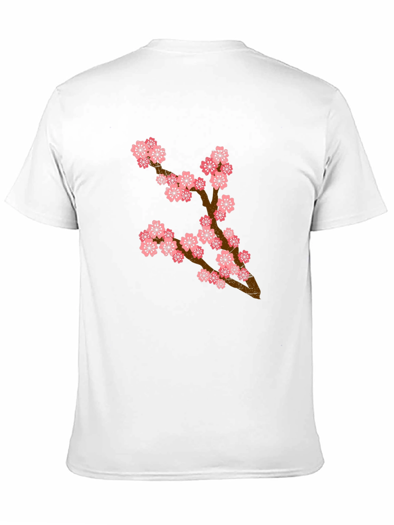 Cherry Blossom Branch Black T-Shirt