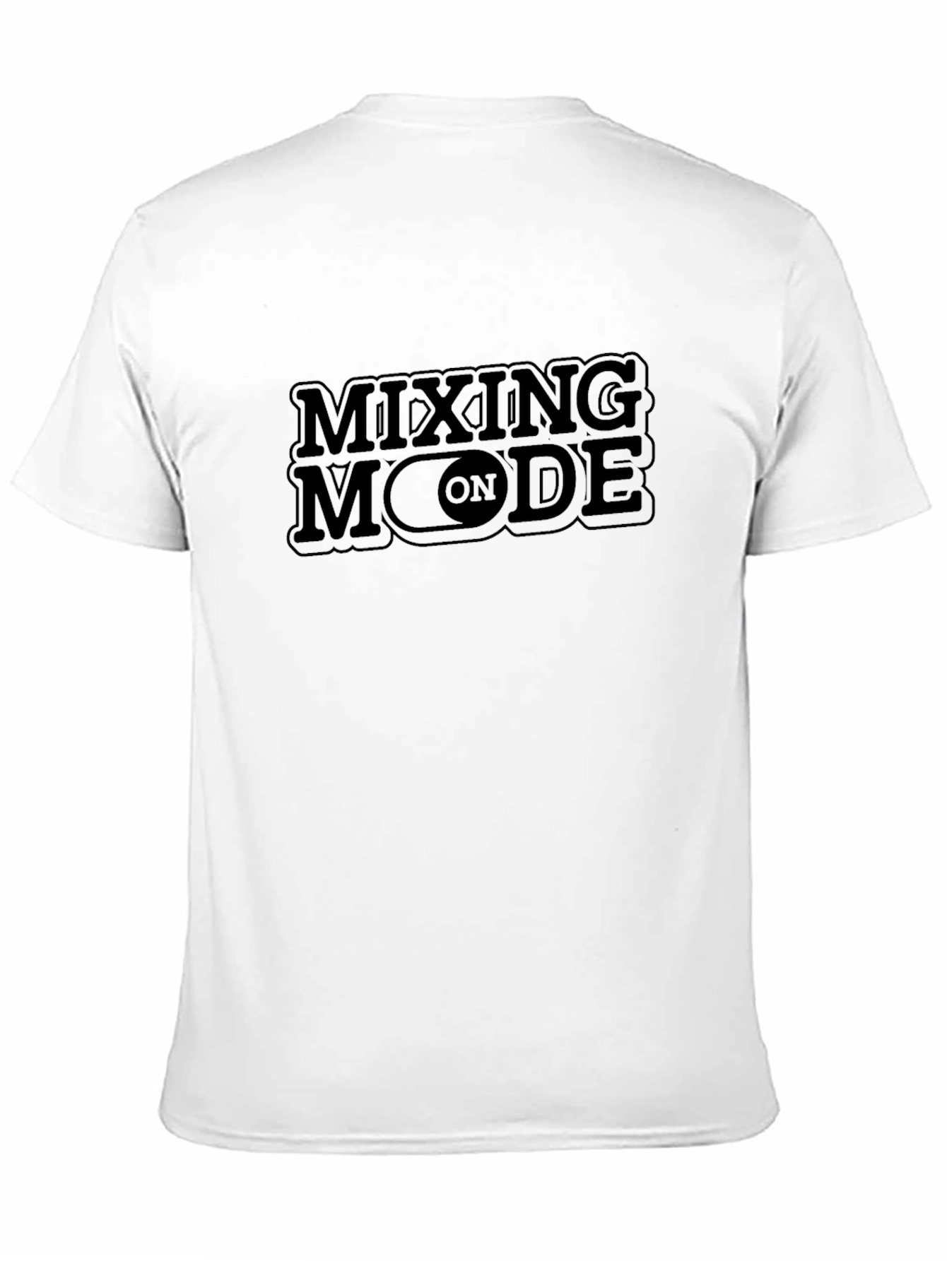 Mixing Mode On Black Graphic Tee