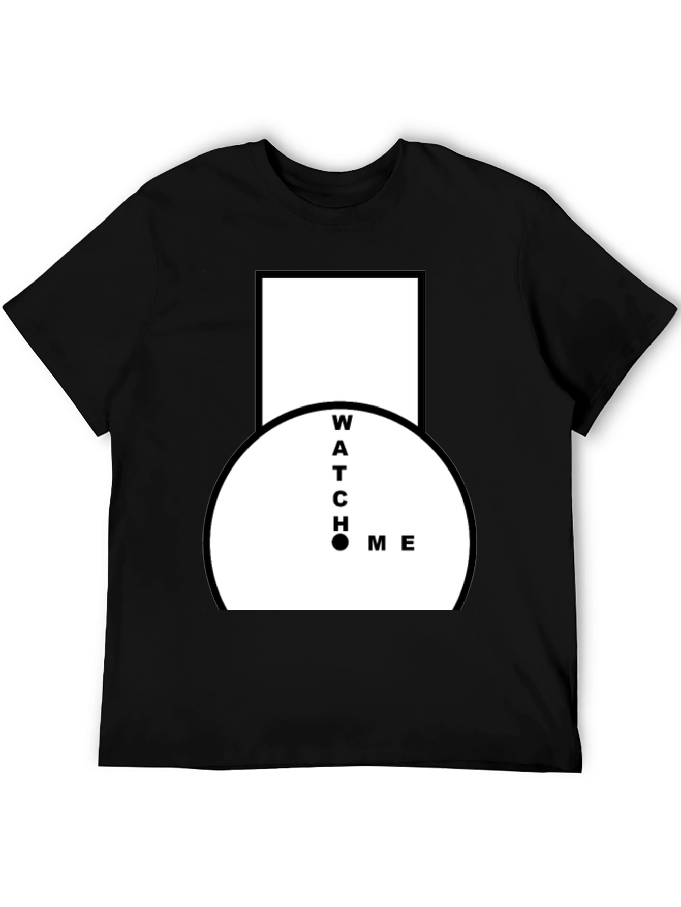 Watch Me Black Graphic Tee