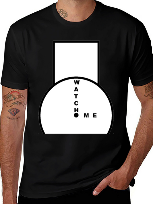 Watch Me Black Graphic Tee