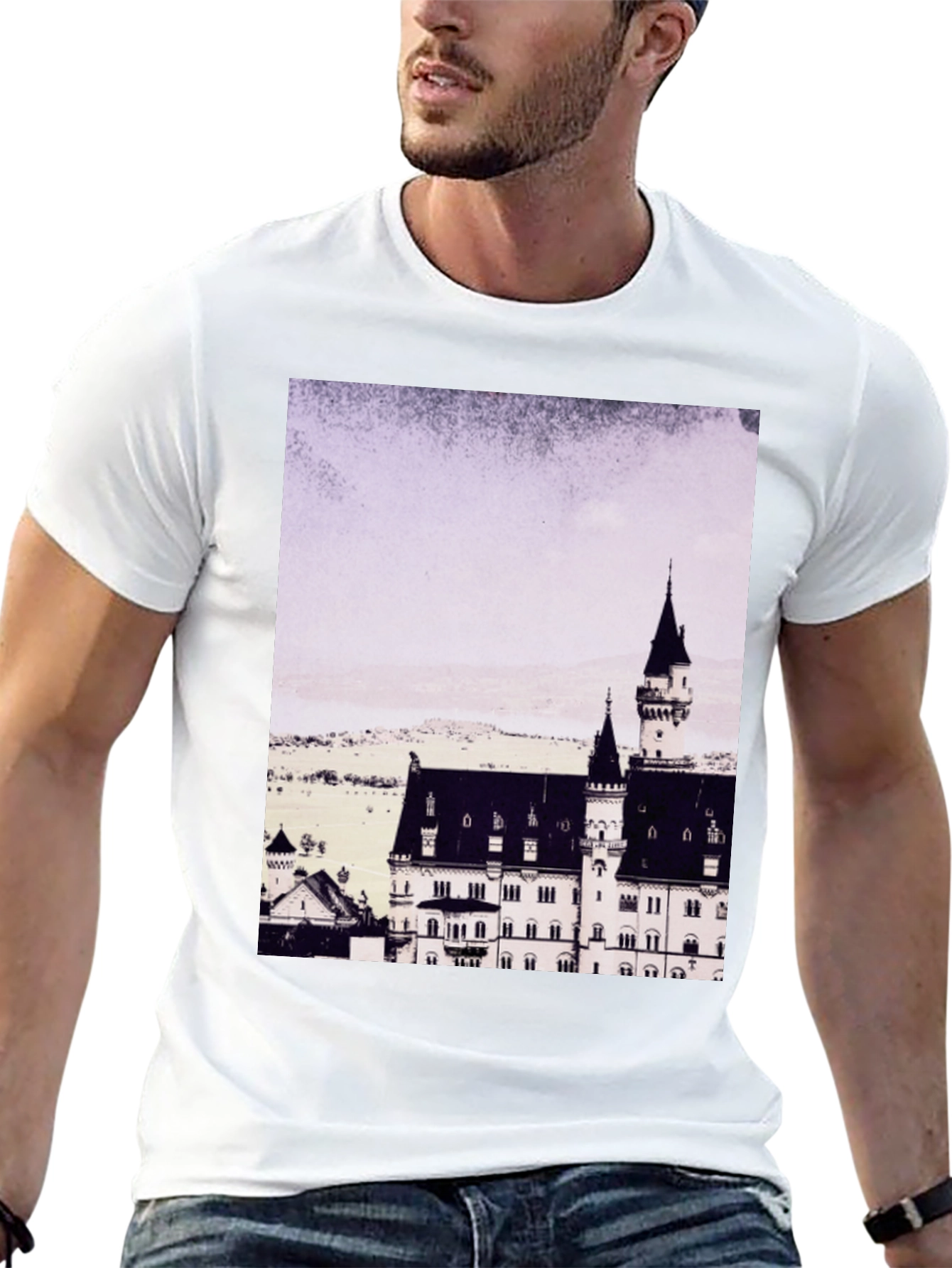 Castle Graphic Tee - Mens Black T-Shirt