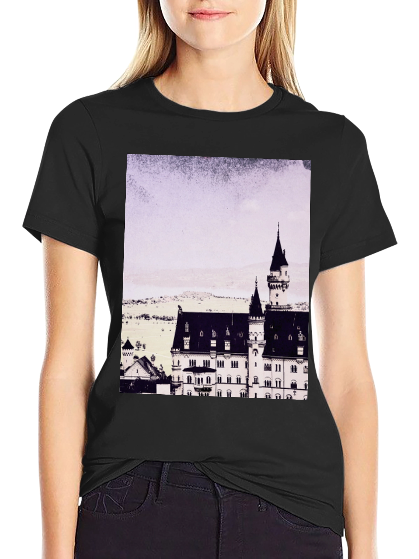 Castle Graphic Tee - Mens Black T-Shirt
