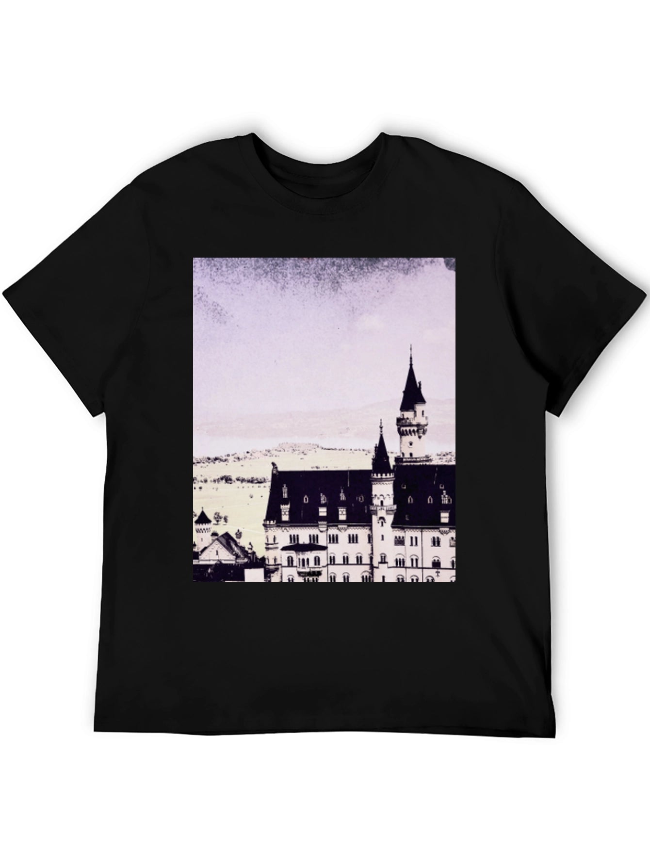 Castle Graphic Tee - Mens Black T-Shirt