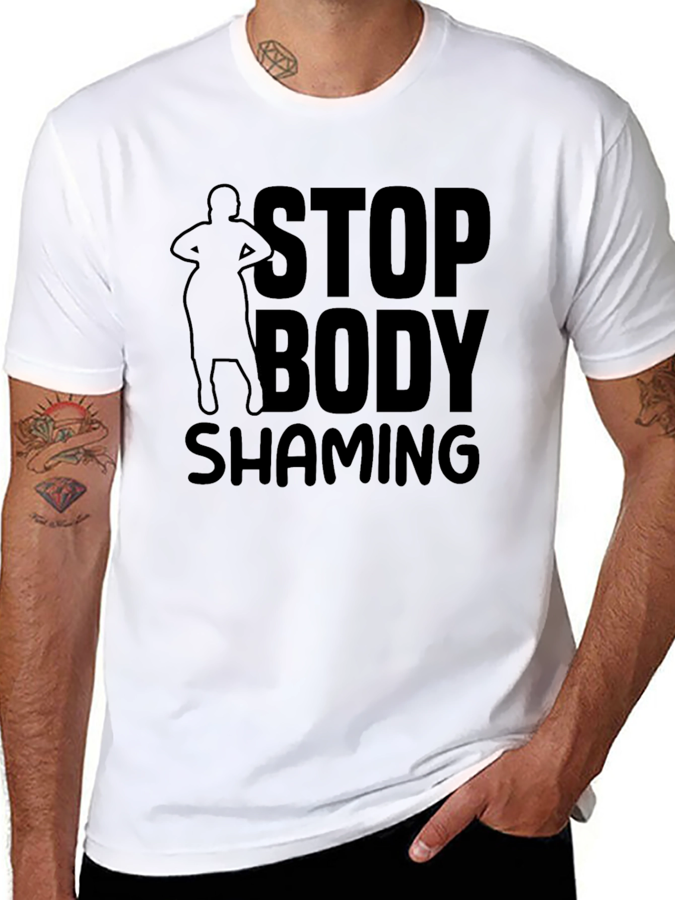 Stop Body Shaming Graphic T-Shirt