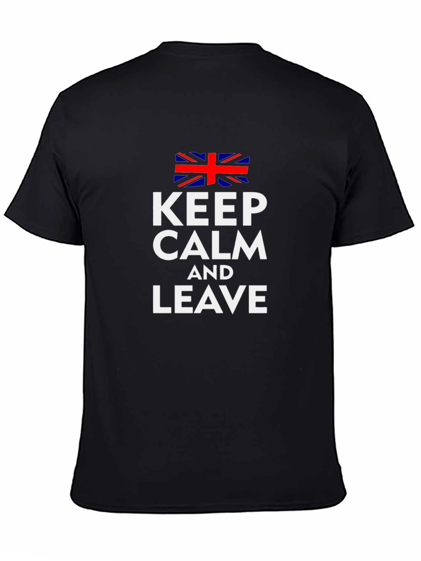 Keep Calm and Leave Union Jack Graphic Tee