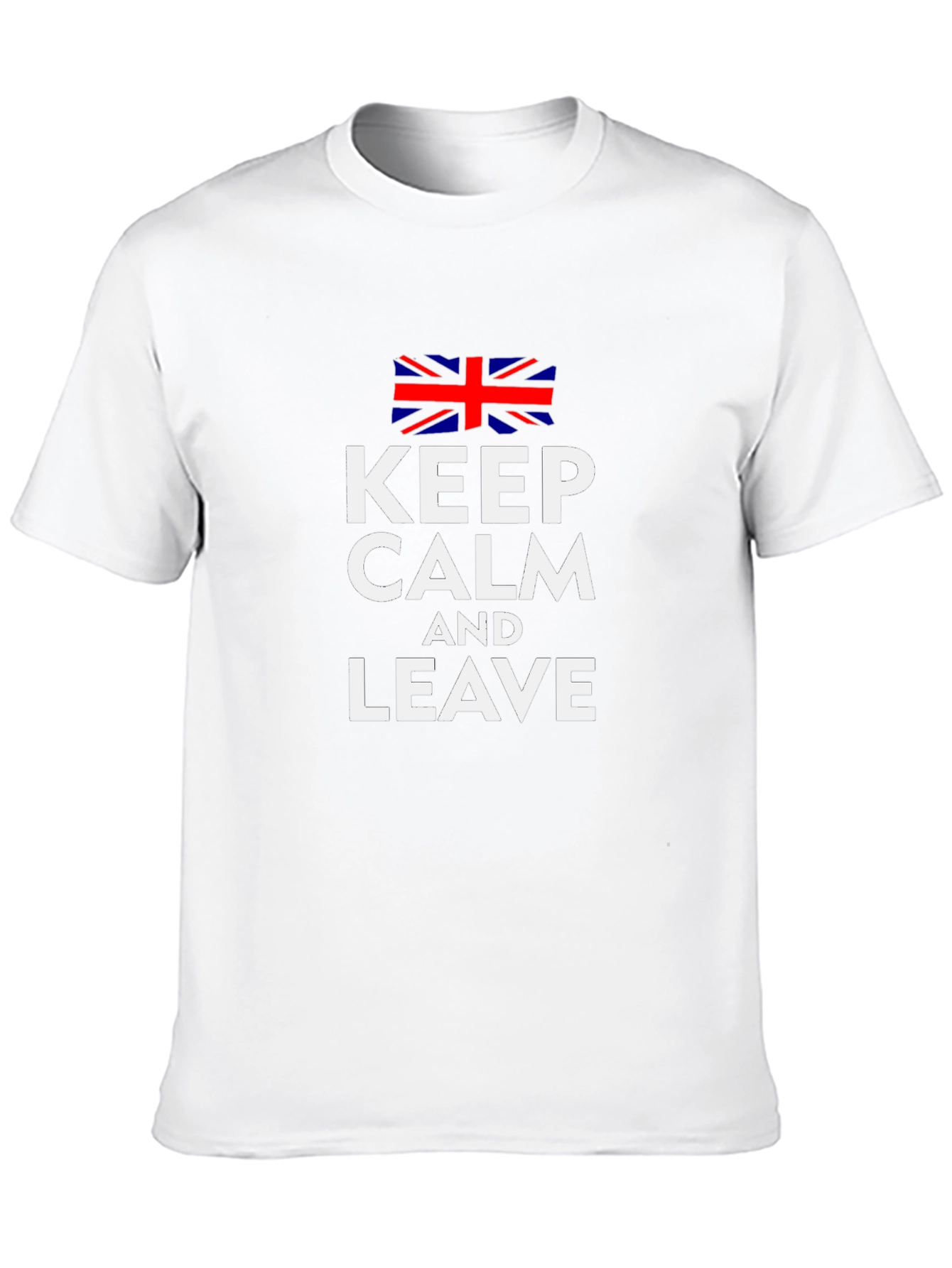 Keep Calm and Leave Union Jack Graphic Tee