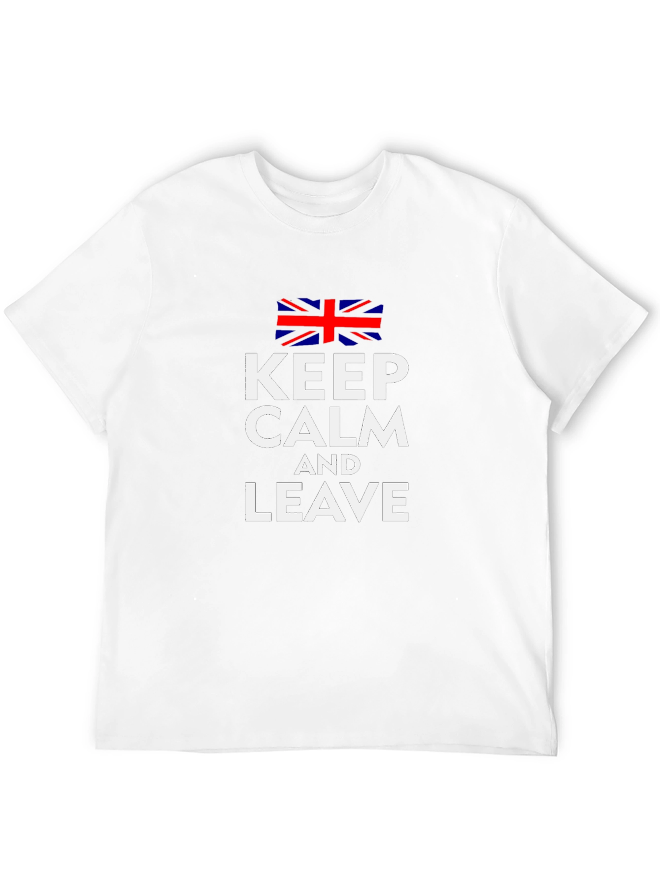 Keep Calm and Leave Union Jack Graphic Tee