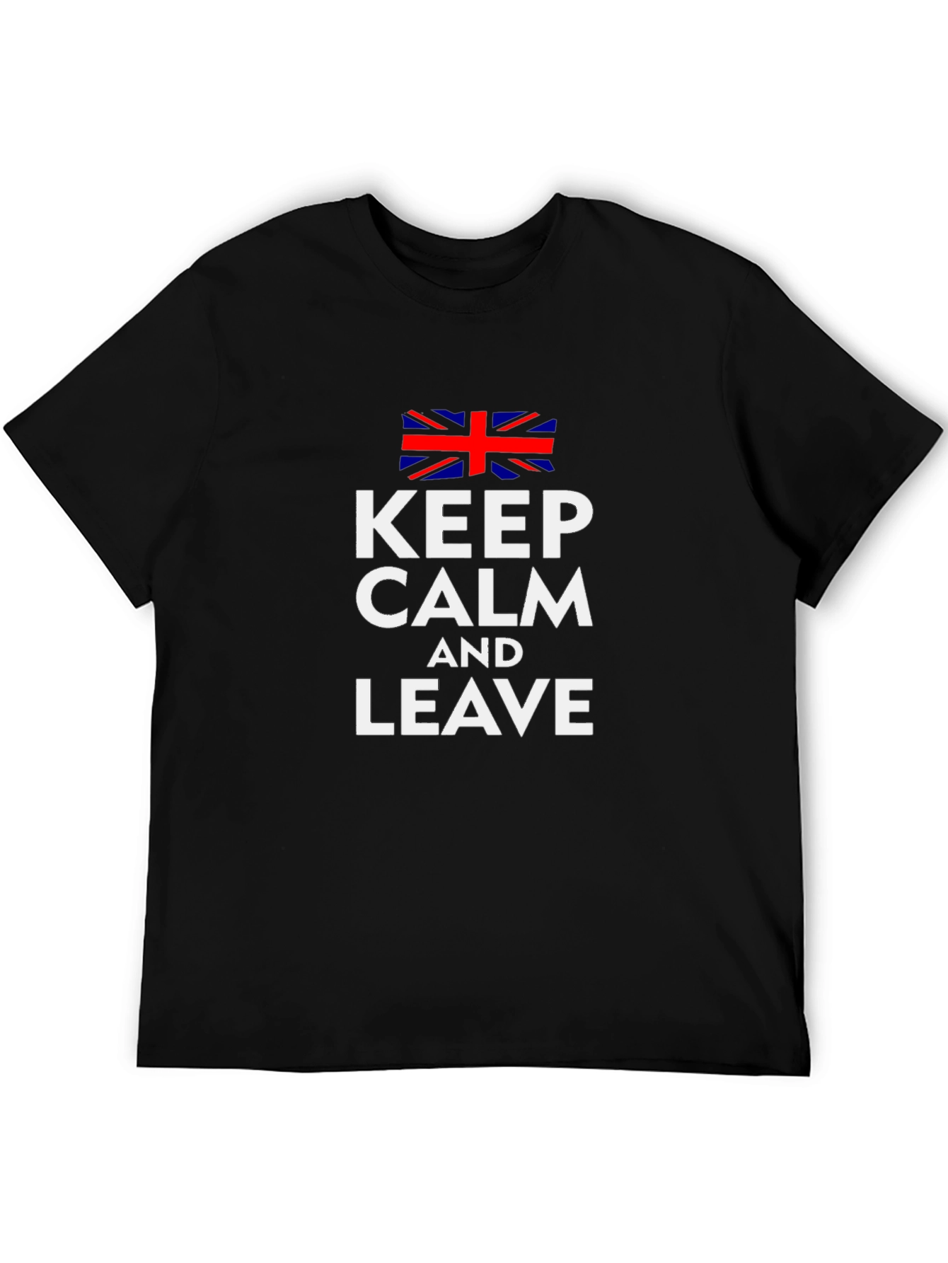 Keep Calm and Leave Union Jack Graphic Tee