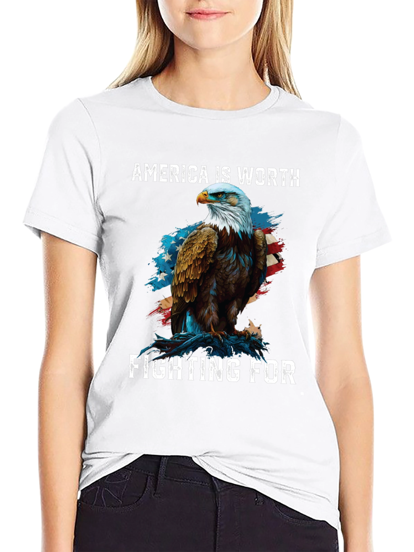 America Eagle Patriotic T-Shirt