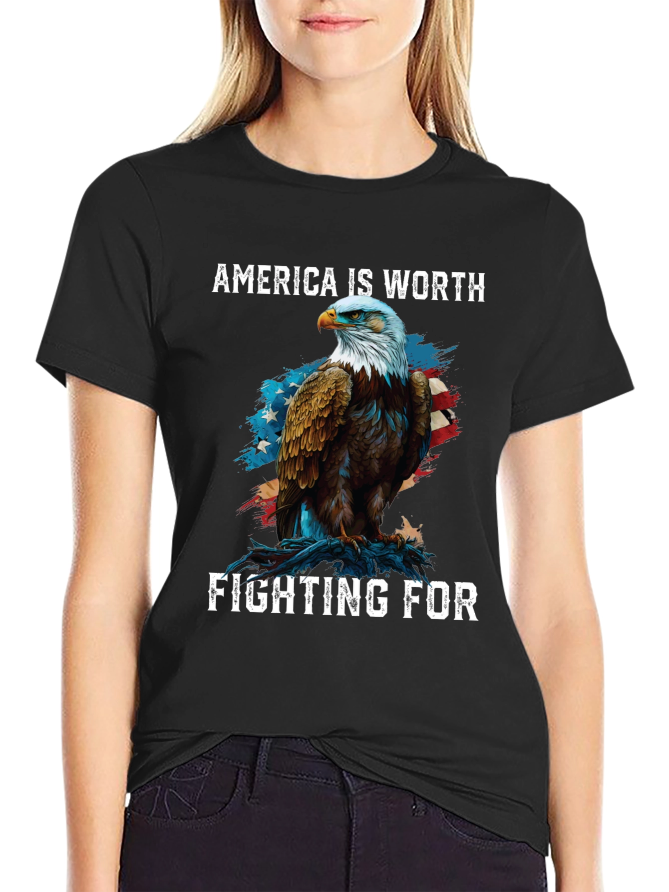 America Eagle Patriotic T-Shirt
