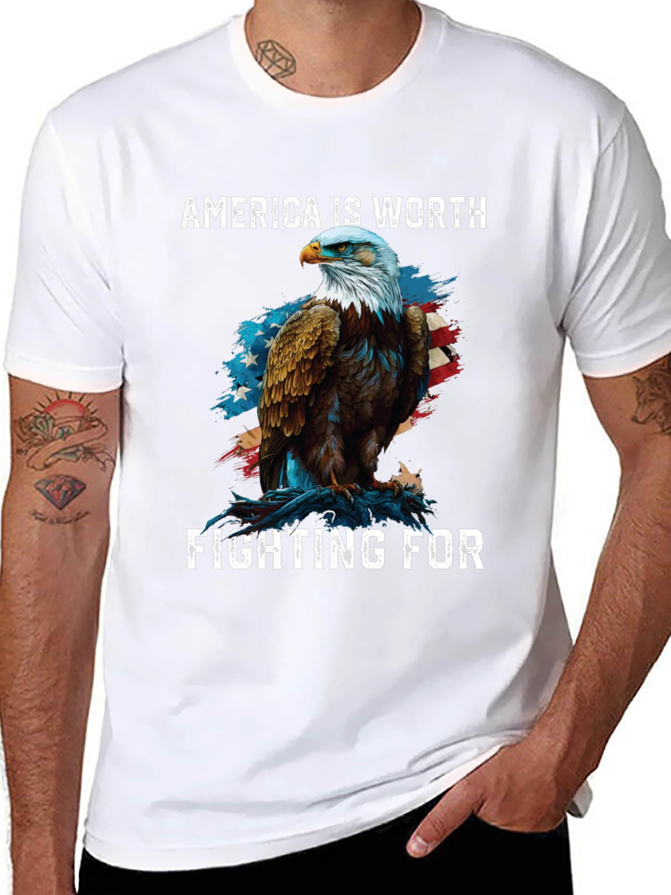 America Eagle Patriotic T-Shirt