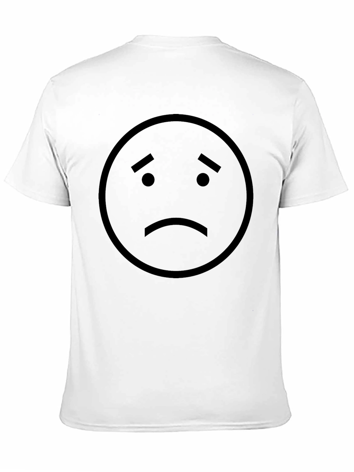 Sad Face Graphic T-Shirt - Unisex Casual Tee