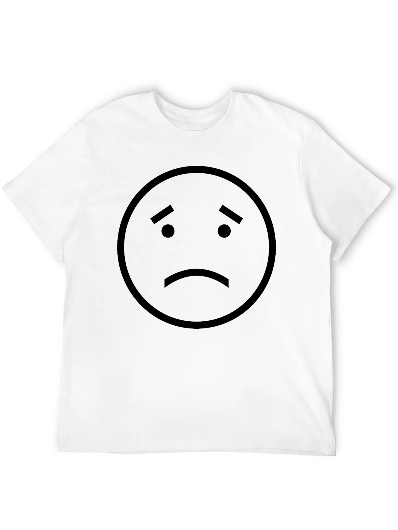 Sad Face Graphic T-Shirt - Unisex Casual Tee