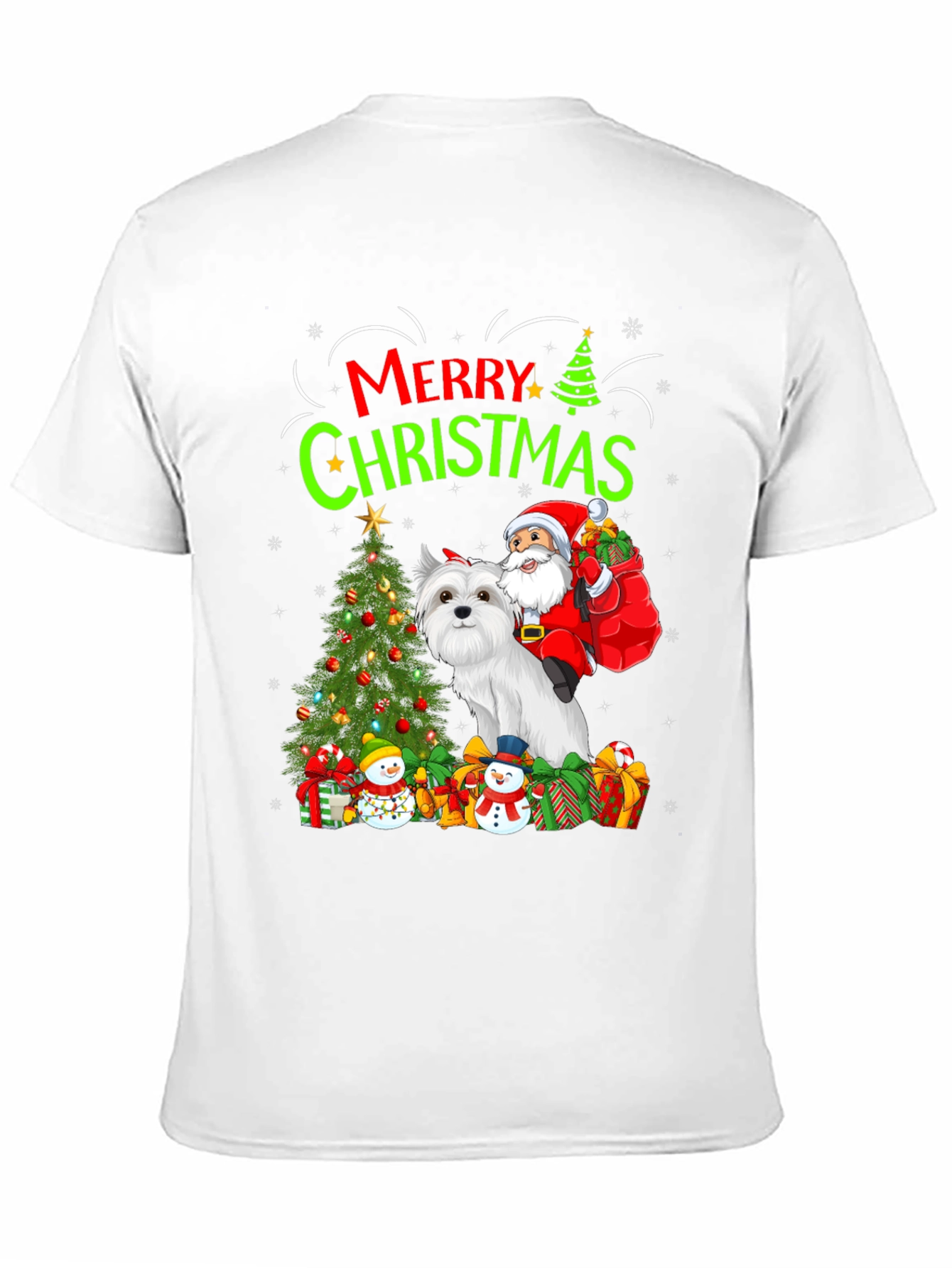 Merry Christmas Dog Santa T-Shirt