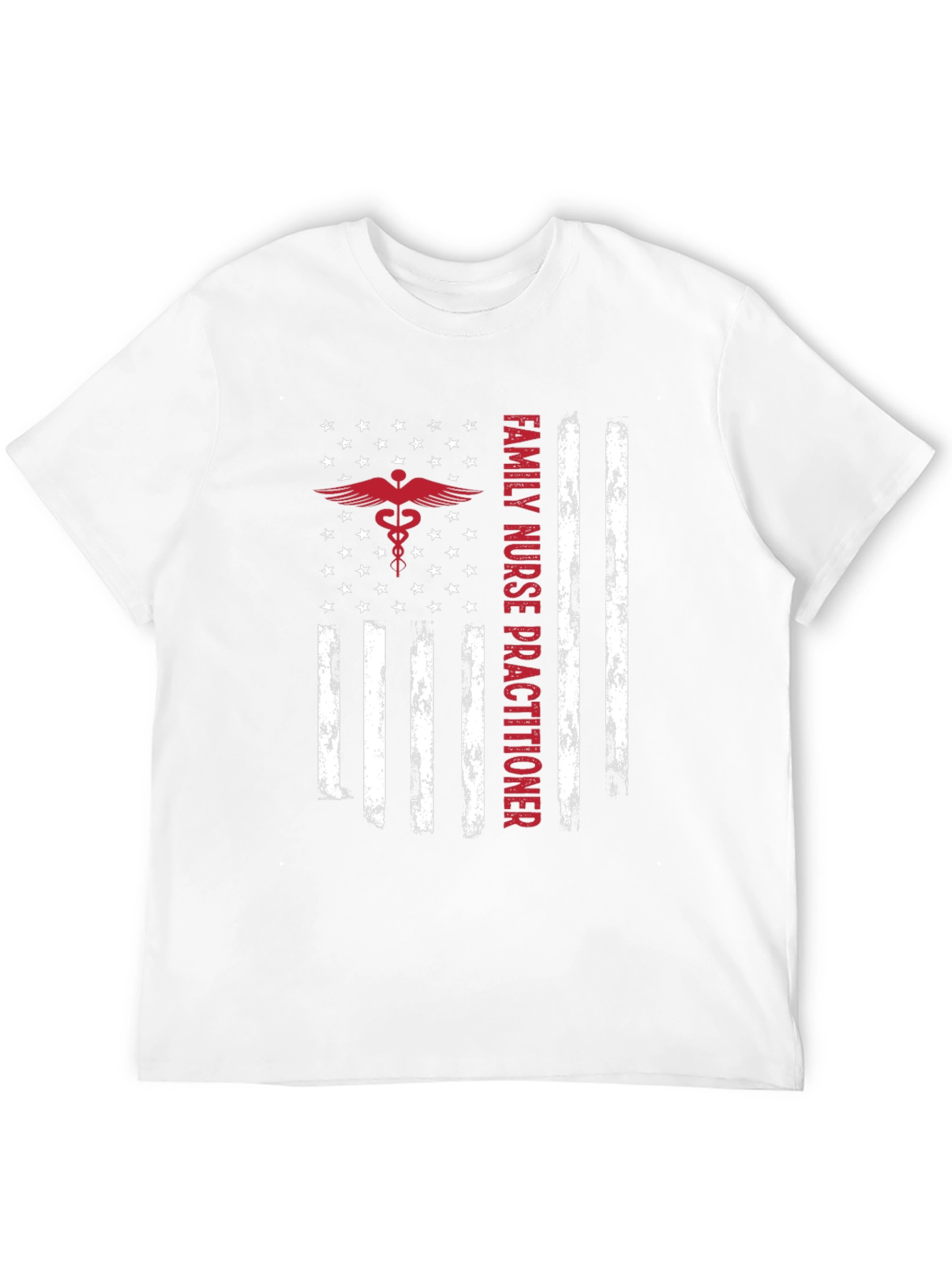 Family Nurse Practitioner American Flag T-Shirt