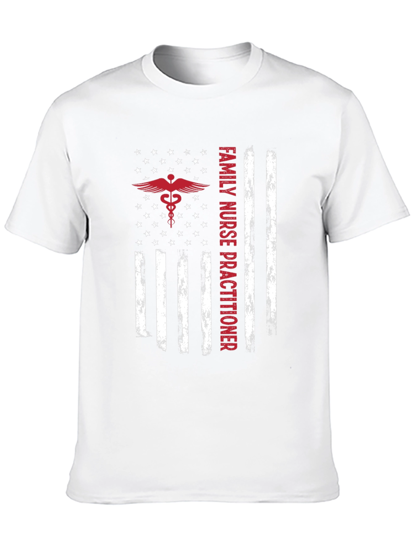 Family Nurse Practitioner American Flag T-Shirt