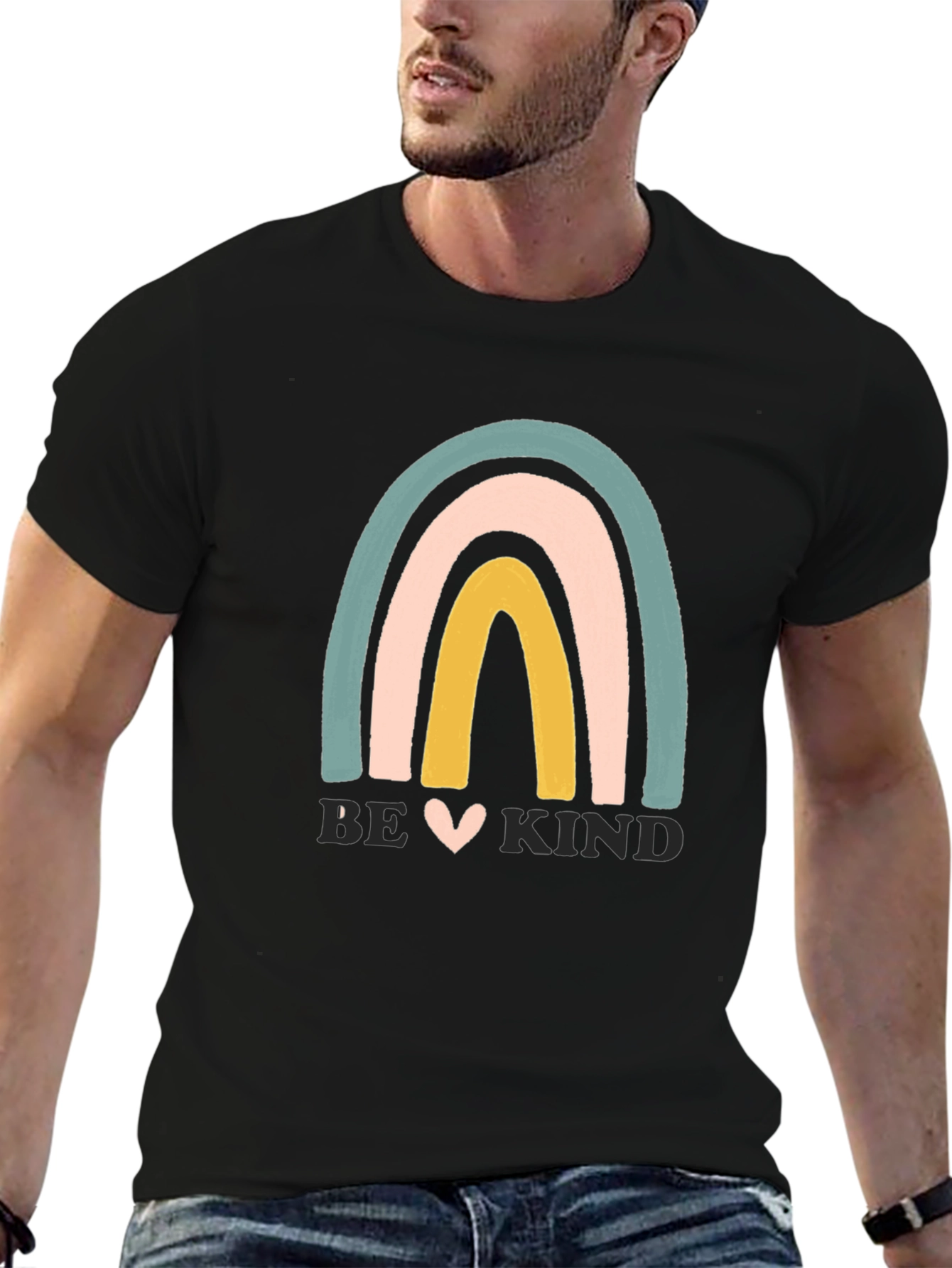 Be Kind Rainbow Graphic Tee - Unisex T-Shirt