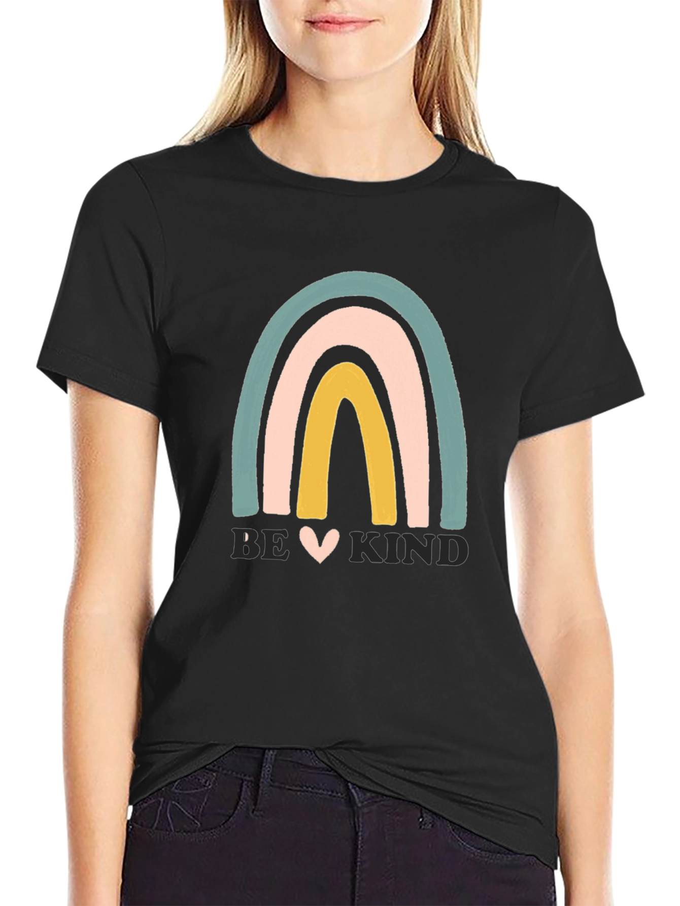 Be Kind Rainbow Graphic Tee - Unisex T-Shirt