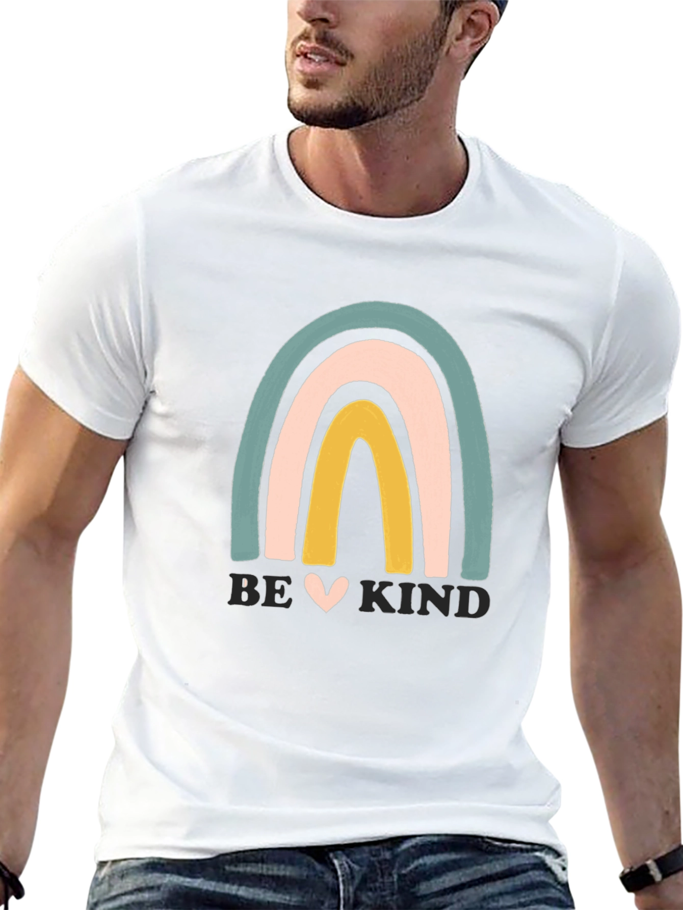 Be Kind Rainbow Graphic Tee - Unisex T-Shirt