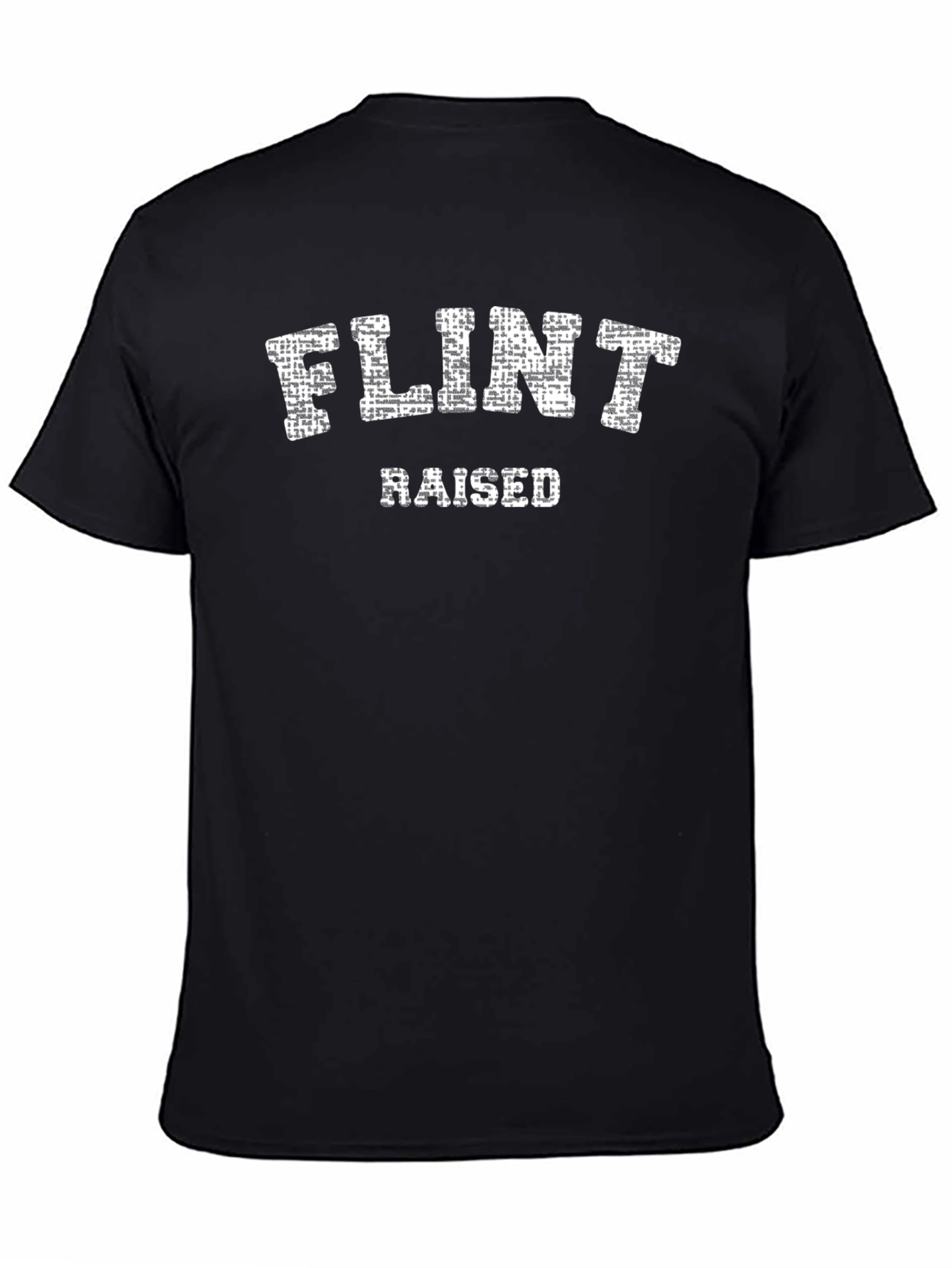 Flint Raised Black Graphic T-Shirt