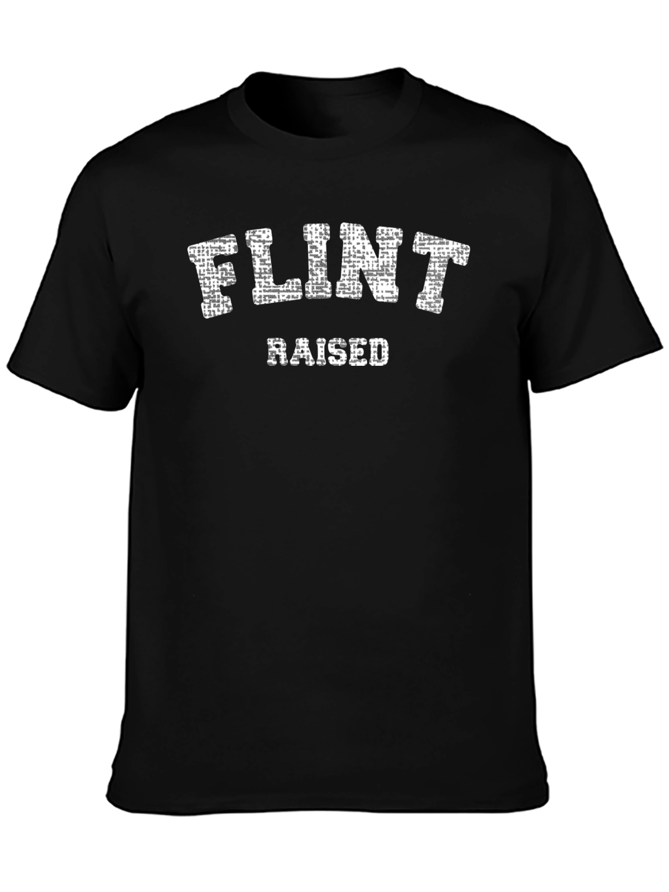 Flint Raised Black Graphic T-Shirt
