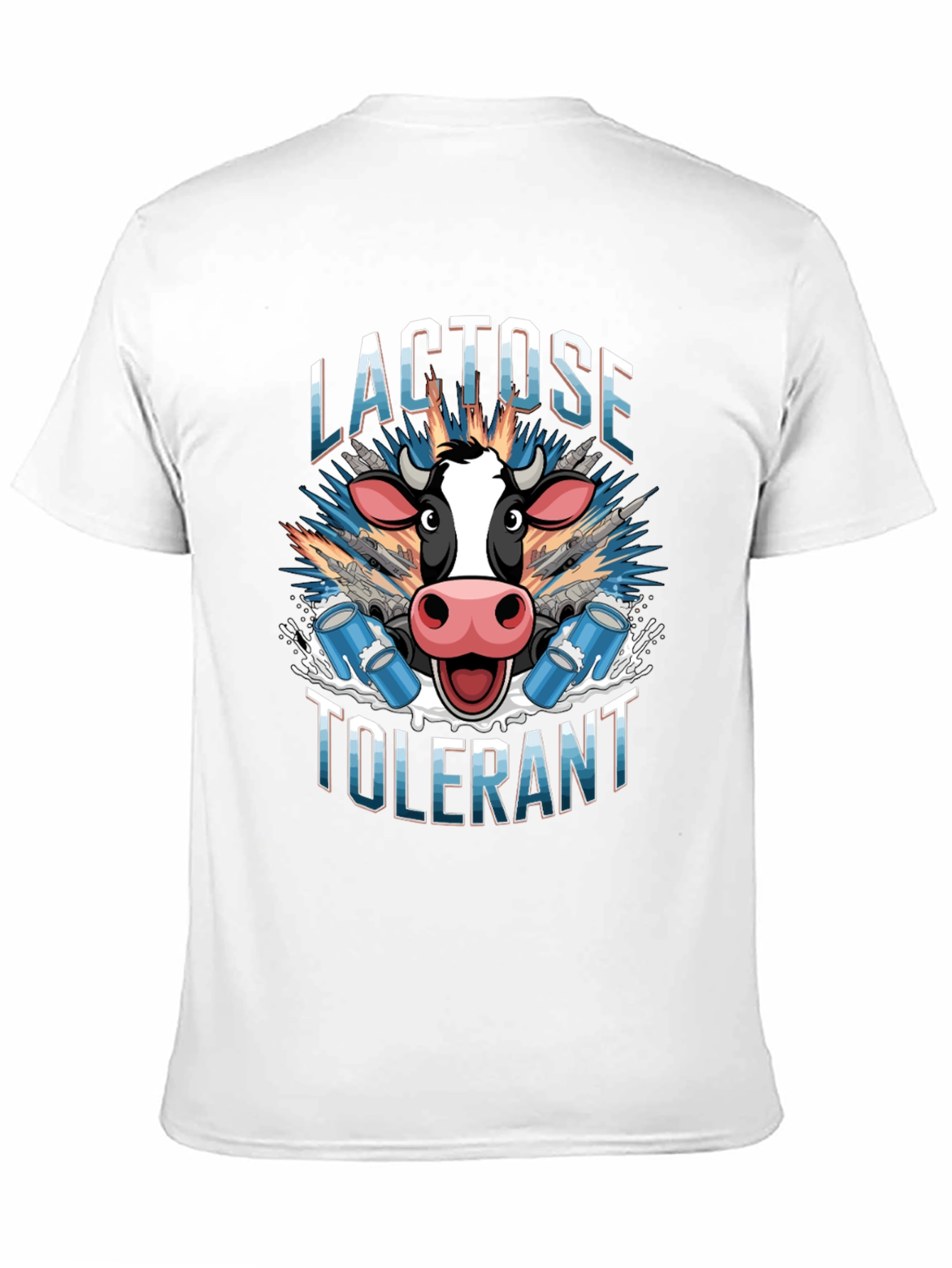 Lactose Tolerant Graphic Tee - Cow Milk Design