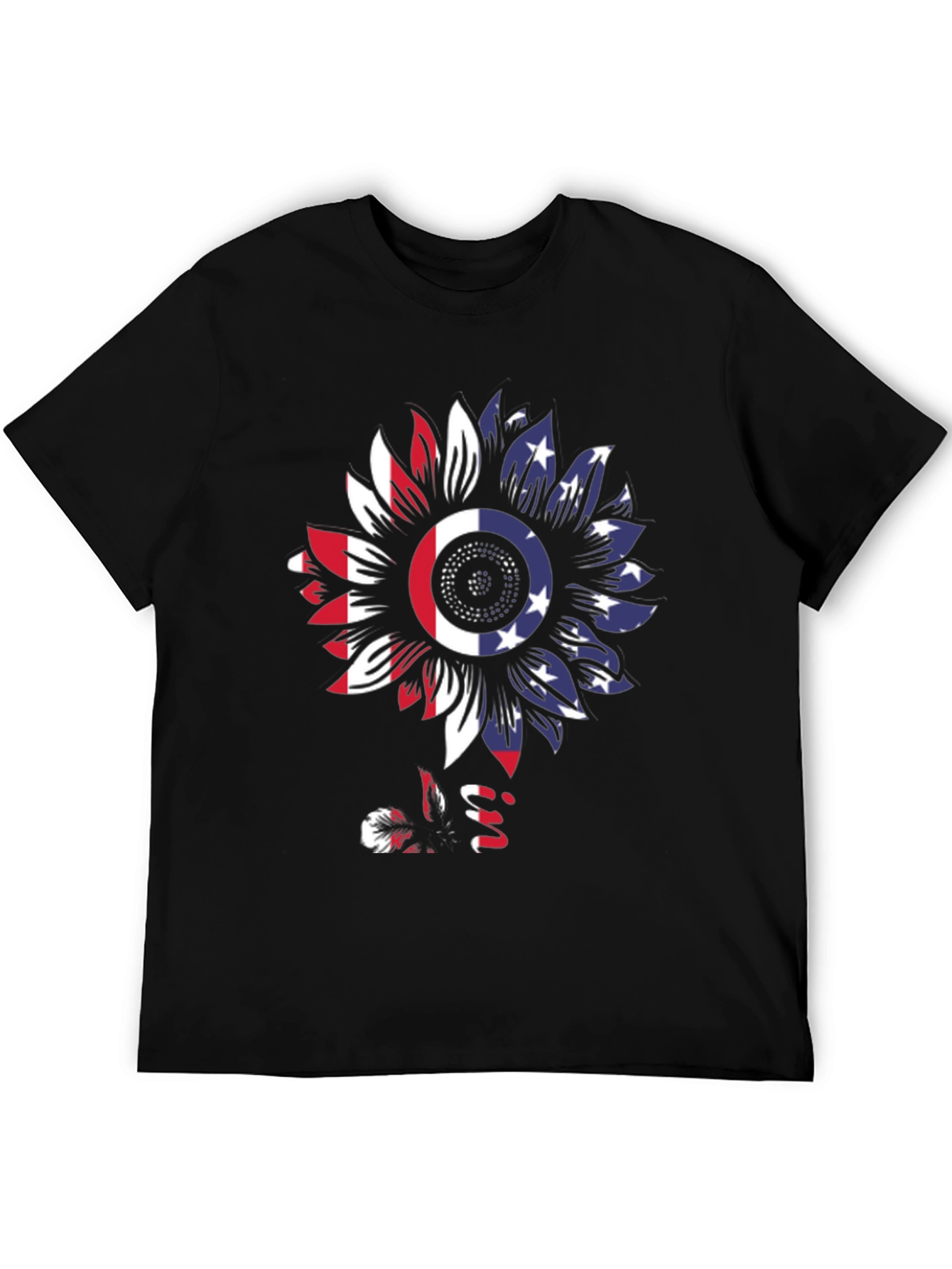 American Flag Sunflower T-Shirt